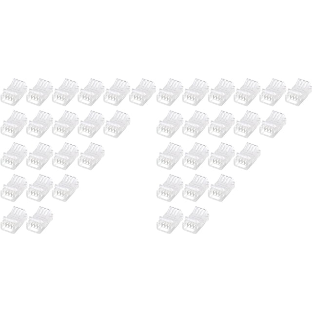 Conectores de Tira de Luz LED 40 Conectores Adaptadores de LED Impermeables Conectores de Tira de Luz LED Sin Soldadura 4 10 mm