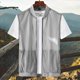 thumbnail image 4 of pstuiky Camisetas sin mangas para hombre, Chaleco de verano transpirable con malla y protección solar para hombre, con bolsillo interior para pesca al aire libre Camisas de hombre m, 4 of 9