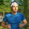 thumbnail image 7 of Unisex White Baseball Sweatband Sports Headband For Running Cycling Yoga Workout Stretchy Hairband, 7 of 7