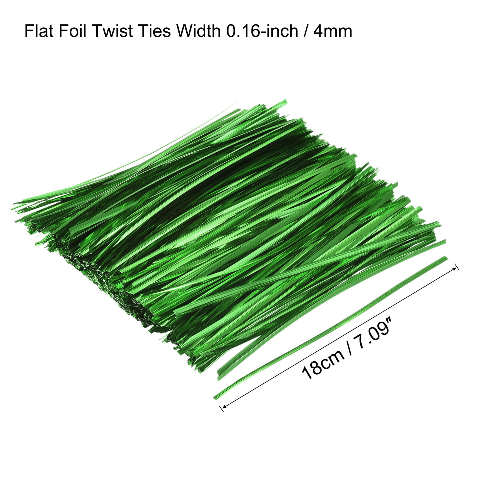 Uxcell Foil Twist Ties 7 Plastic Closure Tie for Tying Bread, Candy,  Cookies, Gift Bags, Green 750 Pack 