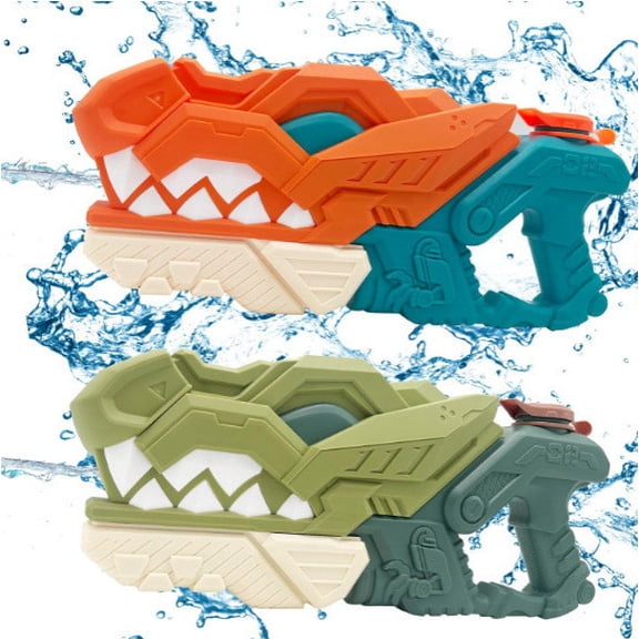 Xihbxyly Pistola de Agua de Dinosaurio, Potente Alcance de 9,7 M, Capacidad de 587 Ml, Divertido Juguete de Bomba, Ideal para Fiestas de Verano En La Piscina, Ideal para Jugar Al Aire Libre, para Niñ