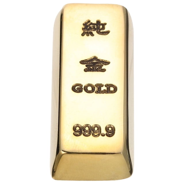 ColoMX Copper Gold Bar Simulación Golden Brick Fortune Blessing Gold Bar Decor