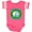 Football Pink and White, variant on Inktastic I want a Hippopotamus for Christmas Boys or Girls Baby Bodysuit