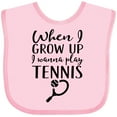 thumbnail image 3 of Inktastic Future Tennis Player Gift Boys or Girls Baby Bib, 3 of 4