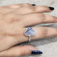 thumbnail image 3 of Natural Tanzanite Ring, Rough Tanzanite Gemstone Ring, December Birthstone, Hammered, 925 Sterling Silver, Womens Ring, Christmas, Thanksgiving, Handmade, Statement Jewelry, Rough Gemstone Jewelry, 3 of 6