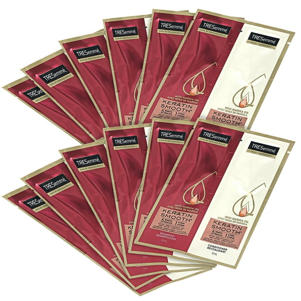 TRESemme Shampoo and Conditioner Sachet Set, Keratin Smooth, Single Use
