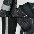 thumbnail image 3 of Pop Superstar Costume Halloween Pageant Costume, 80s 90s Retro Disco Stage Cosplay Costume with Hat, Gloves, Sunglasses, 3 of 5