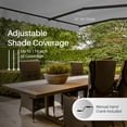 thumbnail image 4 of ALEKO Retractable Home Patio 13 x 10 feet Awning Silver Gray Canopy Black Frame, 4 of 7