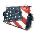 thumbnail image 3 of Texas West American Pride National Flag Leather Fringe Women's Handbag in 2 Colors, 3 of 8