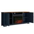 thumbnail image 4 of FESTIVO 70 in. Farmhouse TV Stand Console for TVs up to 78 inch w/ Fireplace - Navy, 4 of 5