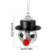 thumbnail image 3 of Clearance Christmas Decoration! Christmas Snowman Pendant Mirror Ball Ornaments Hooded Snowman Christmas Tree Decorations, 3 of 6