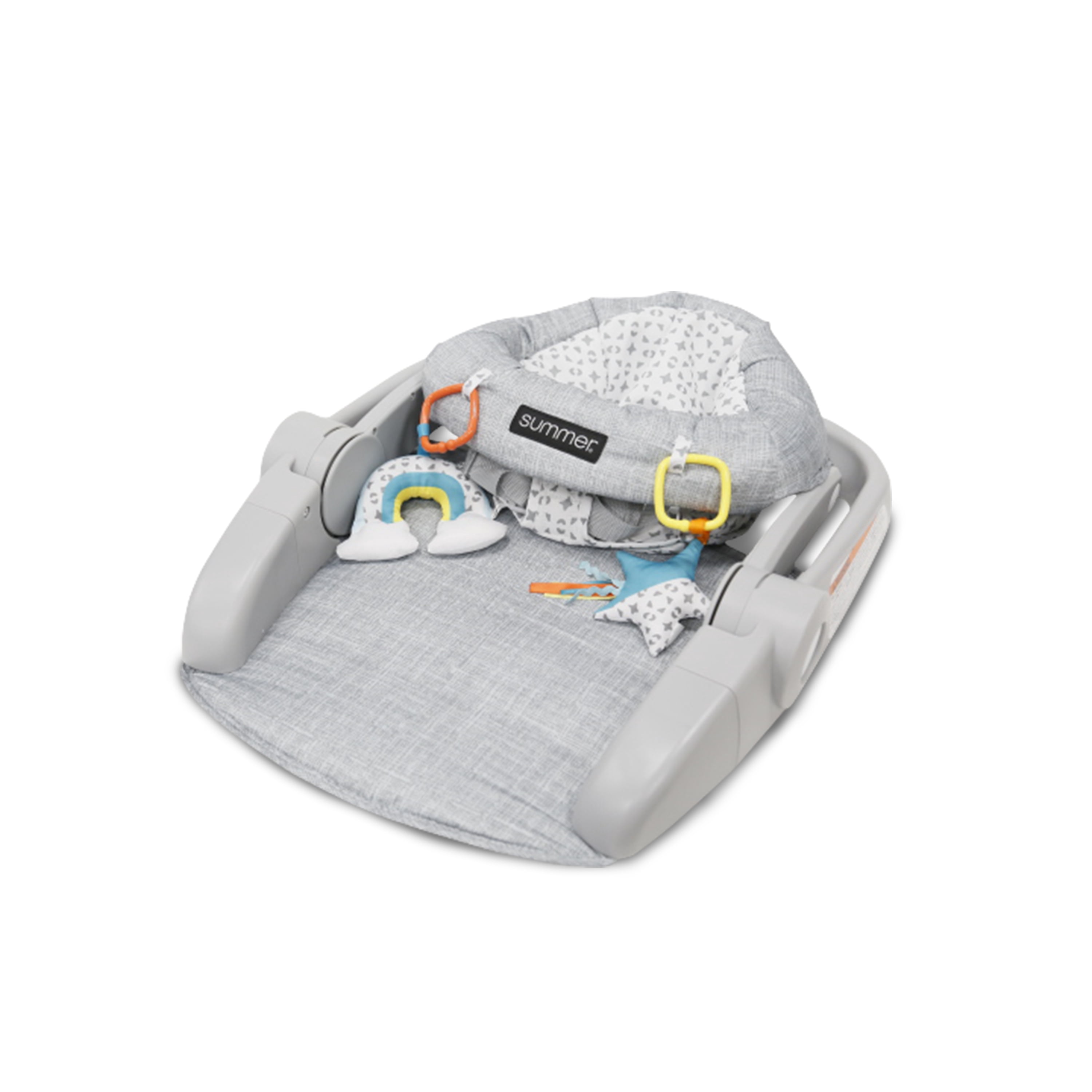 Summer by Ingenuity Learn-to-Sit 2-position Floor Seat – Heather Grey