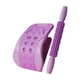 thumbnail image 1 of Masajeador de espalda con rodillo de masaje, tabla espinal portátil para relajación muscular, masajeador cervical para silla, cama y hogar. Violeta, 1 of 8