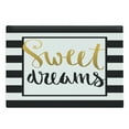 thumbnail image 1 of Saying Cutting Board, Vintage Hand Drawn Lettering Design with Monochrome Stripes Background, Decorative Tempered Glass Cutting and Serving Board, Large Size, Yellow Black White, by Ambesonne, 1 of 1
