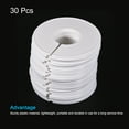 thumbnail image 3 of Uxcell Clothes Dividers Blank Clothing Rack Size Sorting Reusable Round Separator White 30pcs, 3 of 5