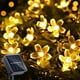 thumbnail image 3 of Dinheiro - Guirnalda de luces solares con forma de flores, varios LED para vallas de jardín, patio, césped, decoración de fiestas, 3 of 5