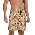 thumbnail image 2 of Sikiie Wildflowers Vintage Mens Pajama Shorts, Lightweight Lounge Pant with Pockets Soft Sleep Pj Shorts for MenXX-Large, 2 of 6