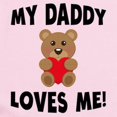 thumbnail image 2 of CafePress - My Daddy Loves Me Teddy Bear Body Suit - Baby Light Bodysuit, Size Newborn - 24 Months, 2 of 4