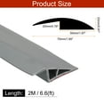 thumbnail image 2 of Uxcell Floor Transition Strip Self Adhesive, Cover for Uneven Floors 0.9" x 6.6ft Grey, 2 of 6