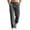 Dark Gray, variant on Men Drawstring Elastic High Waist Dual Drawstring Flap Cargo Adjustable Hem Wide Leg Woven Pants Multi Storage Pockets Quick Dry Outdoor Travel Work Trousers XXXL