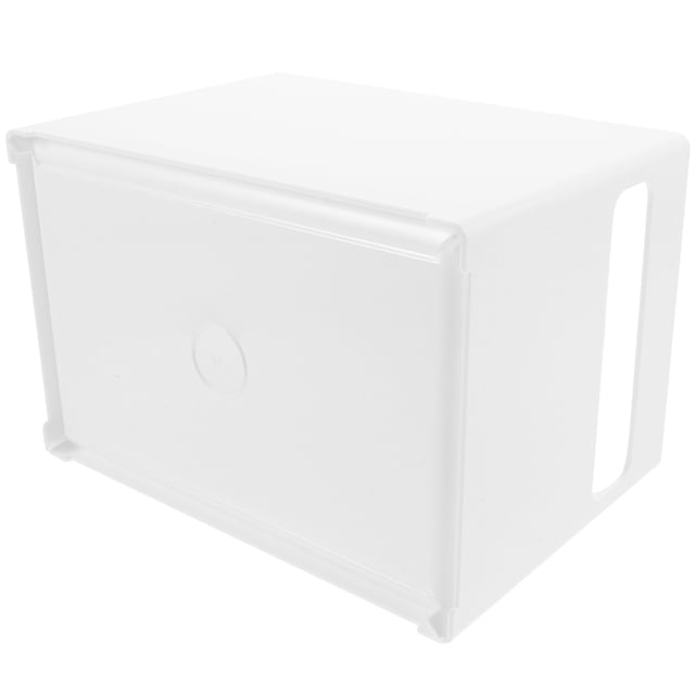 OULII 1Pcs White Rectangular Storage Bin for Kitchen and Pantry Organizer