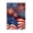B, variant on Patriotic American Flag & Fireworks Art Print 12x16/12x18 inch – Vivid Red White Blue Floral Canvas for Wall Decor & Home Enhancement