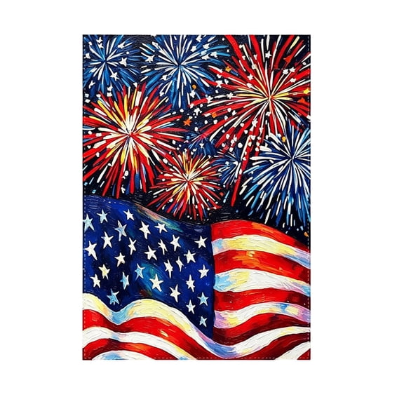 4th Of July Garden Flag 12x18 Inch Double Sided Flag Decorative Yard Flag Patriotic Independence Day Holiday Party Outdoor Home Decoration