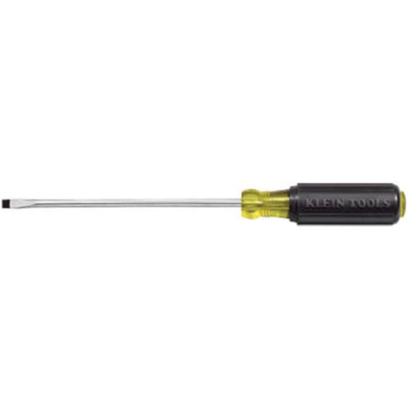 Klein Tools 608-3 Mini Flathead Screwdriver with 1/8-Inch Cabinet Tip, 3-Inch Round Shank, Cushion Grip Handle