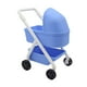 thumbnail image 3 of 1:12 Miniatura Pequeño Cochecito de Bebé Carrito Modelo Simulación Moderna Mini Bebé Azul, 3 of 9