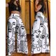 thumbnail image 1 of Pantalones de cintura alta y pierna ancha de color sólido, pantalones acampanados de metal sueltos y adelgazantes, europeos y americanos pueden agregar color, 1 of 2