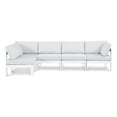 thumbnail image 1 of Meridian Furniture Nizuc Sectionnel Modulaire de Patio Extérieur Blanc, 1 of 12