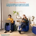 thumbnail image 3 of ECR4Kids SoftZone Contoured Rocking Chair, 12in Seat Height, Flexible Seating, Blue, 3 of 9
