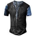 thumbnail image 1 of Men's Short Sleeve Graphic And Embroidered Fashion T-Shirt Spring And Summer Short Sleeve Printed3XL, 1 of 3