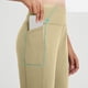 thumbnail image 3 of Pantalones de Yoga de Cintura Alta para las Mujeres Color Sólido Cadera Bolsillos Elásticos Medio Pantalones Cortos, Pantalones Deportivos de Fitness, Poliéster Toda la Temporada, 3 of 6