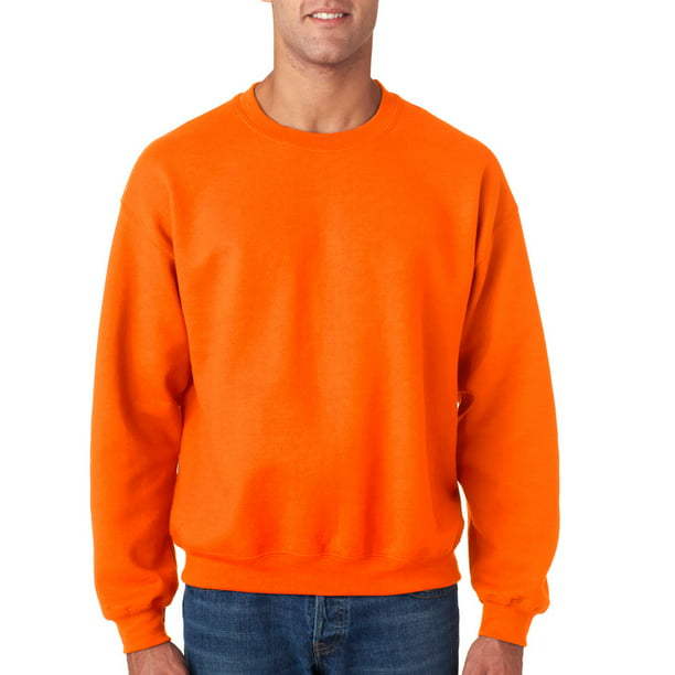Gildan - 18000 Adult Sweatshirt -Safety Orange-4X-Large - Walmart.com ...