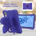 thumbnail image 4 of Kids Case for Samsung Galaxy Tab S9 FE+ Plus/S9 Plus/ S8 Plus/ S7 Plus/ S7 FE 12.4", Cute Butterfly Rotating Kickstand Shockproof Lightweight Cover Case for Galaxy Tab S9 FE+/S9+/S8+/S7+/S7 FE,Purple, 4 of 6