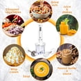 thumbnail image 5 of Moss & Stone Hand Blender With Egg Whisk & Chopper, Powerful 300 Watt - Stick Blender, Hand Mixer Set Stainless Steel Shaft & Blades, White Handheld Blender With Ergonomic Handle, 5 of 7