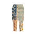 thumbnail image 5 of Plus Size Capris Leggings for Womens Independence Day Yoga Sweatpants Usa Flag Star Printed Pants Athletic-Fit Quick-Dry Capris High Waisted Pants Beach Travel Vacation Capris, 5 of 5