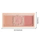 thumbnail image 2 of Colorete en polvo de 3 tonos compacto con brocha - Acabado mate y satinado Paleta de rubor nude naranja - Versátil, liviano y modulable durante todo el día Color natural para todos los tonos de piel, 2 of 7