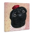 thumbnail image 4 of Stupell Industries Happy Pug In Paris Animals Painting Wrapped Canvas Art Print Wall Art, 24 x 24, 4 of 8