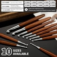 thumbnail image 5 of Lunarm 8mm Crochet Hook, Ergonomic Aluminum Crochet Hook with Wood Handle Available in 3mm-10mm for Arthritic Hands DIY Craft Knitting Dolls, Bouquets, Blankets, Hats, Gloves from Various Yarns, 5 of 7