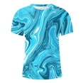 thumbnail image 4 of Styesk T-Shirts pour Hommes Mode Hommes Confortables Imprimés Manches Courtes Col Rond Blouses Chemises, 4 of 5