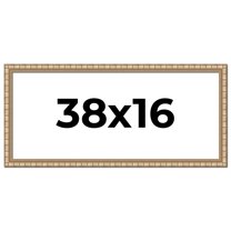 38x16 Frame Silver Real Wood Picture Frame Width 1.5 inches | Interior Frame Depth 0.5 inches |