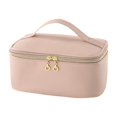 thumbnail image 2 of Bolsa de cosméticos ligera con asa, estuche de almacenamiento portátil para viajes de negocios Rosa, 2 of 8