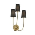 thumbnail image 4 of Trade Winds Diana 3-Light Wall Sconce in Natural Brass, 4 of 6