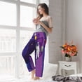 thumbnail image 6 of Picia Astronaut Womens Soft Woven Cotton Elastic Waistband Sleep Pajama Pant Lounge Sleep Pant With Pockets And Drawstring-Large, 6 of 9