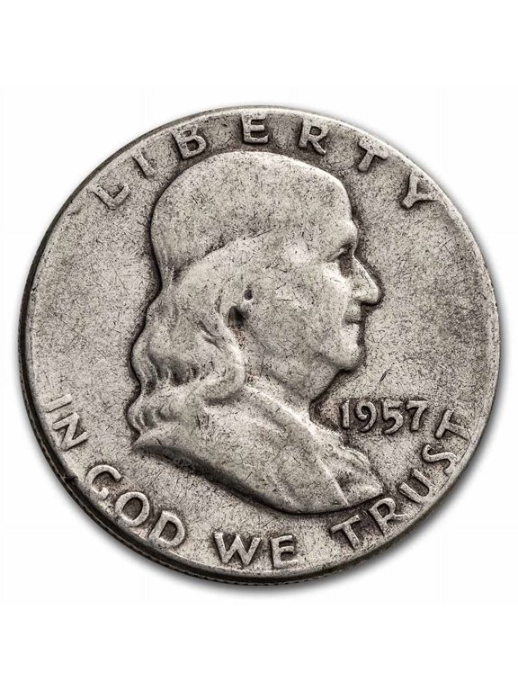 1957 Franklin Half Dollar Fine/AU