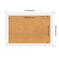 thumbnail image 3 of Amanti Art Natural Cork Board Wood Framed Corvino White Bulletin Board 41 in. x 29 in., 3 of 8