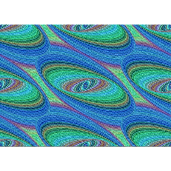 Ahgly Company Machine Washable Indoor Rectangle Transitional Dark Turquoise Green Area Rugs, 4' x 6'