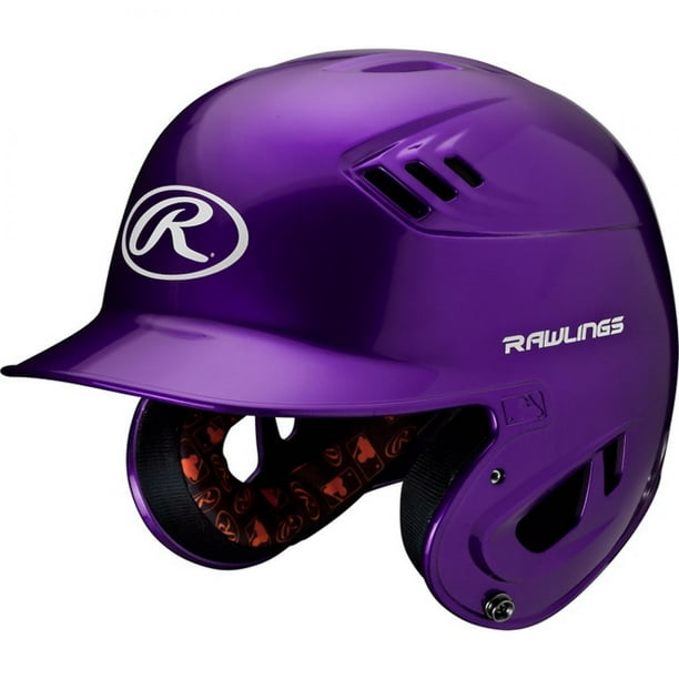 Rawlings R16 Series Metallic Senior Baseball Batting Helmet, Purple
